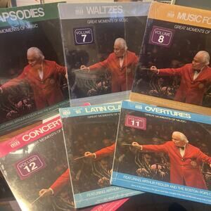 6 Time Life NEW Great Moments Of Music LP Records Arthur Fiedler & Boston SEALED